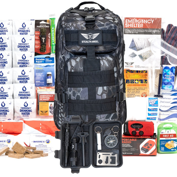 Stealth Angel 2 Person Emergency Kit / Survival Bag (72 Hours