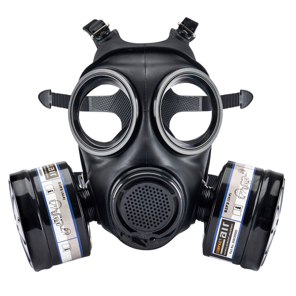 Full Face Tactical Duel Respirator Gas Mask 2.0 Stealth Angel Survival