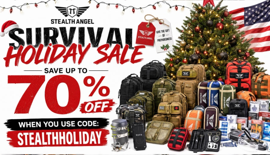 Survival holiday sale: save up to 70% off when you use code StealthHoliday