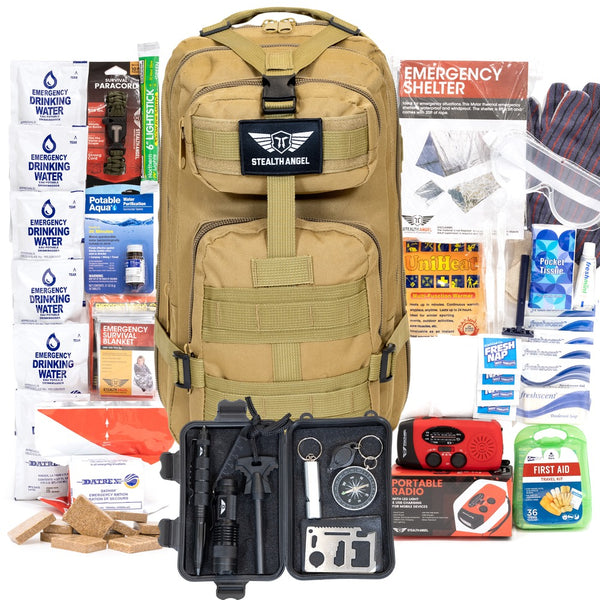 Person Emergency Kit Survival Bag (72 Hours) Stealth Angel