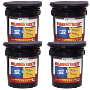 4 Person Food Emergency Bucket / 240,000 Calorie Food Bars (30 Day) Stealth Angel Survival