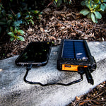 20,000 mAh Solar Charger w/ Fire Starter and Twin Flashlight Stealth Angel Survival