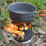 Stainless Steel Round Wood Burning Stove Lightweight And Compact Stealth Angel Survival