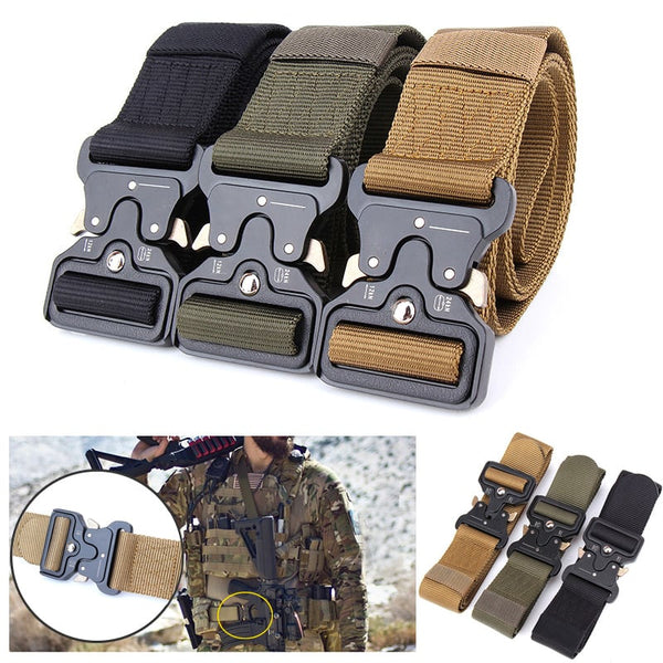 SC-TB1 Heavy Duty Tactical Utility Belt w/ Metal Buckle – Survival Cat