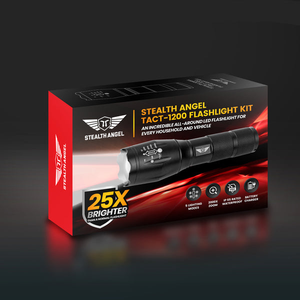 Tact-2000 Flashlight Kit Stealth Angel Survival - Stealth Angel Survival