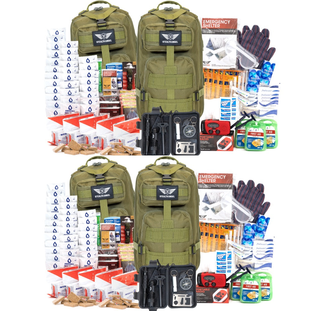 10  Person Emergency Kit / Survival Bag (72 Hours) Stealth Angel Survival