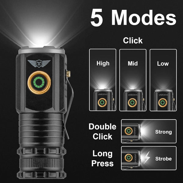 Mini Tact-2000 Flashlight Stealth Angel Survival - Stealth Angel Survival