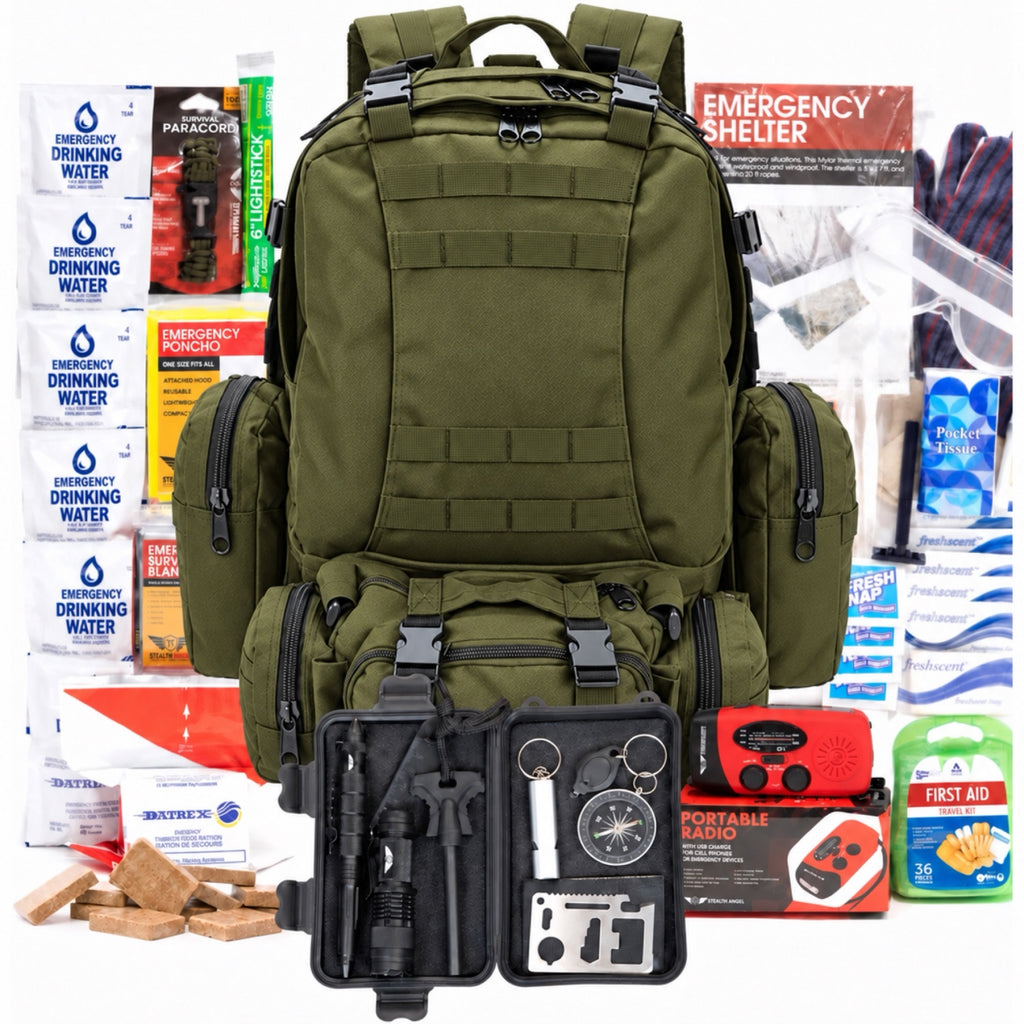 1 Person XL Emergency Kit / Survival Bag (72 Hours) Stealth Angel Survival