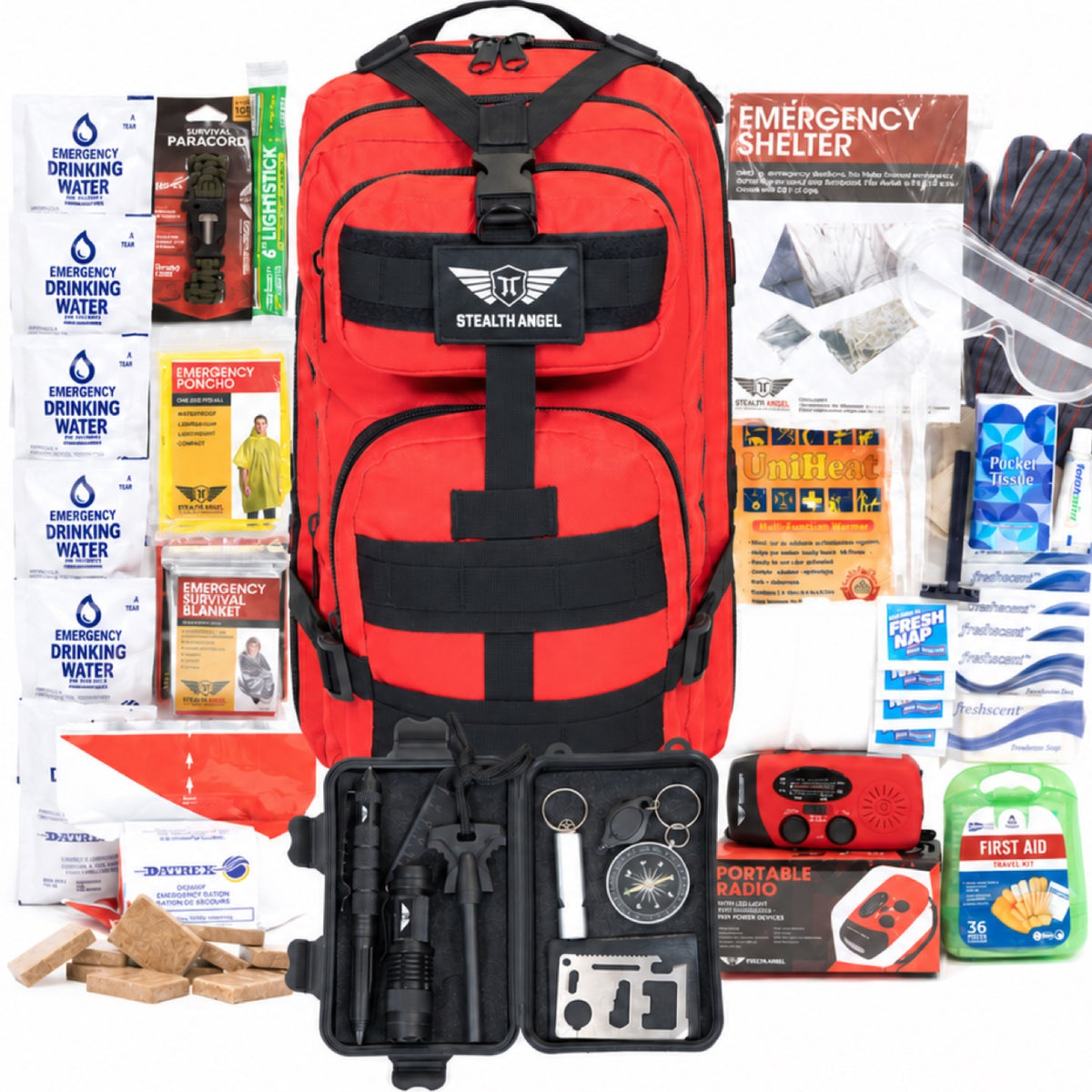 1 Person Emergency Kit / Survival Bag (72 Hours) Stealth Angel Survival