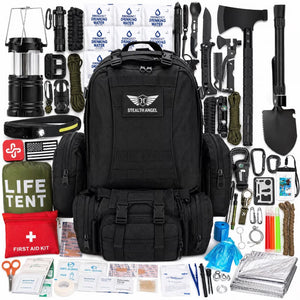 Alpha 500 - The Ultimate Bug Out Bag - 7 Day Survival Backpack  Stealth Angel Survival