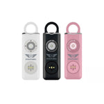 Self Defense Alarm Keychain, LED Flashlight with Strobe Light Rechargeable  Stealth Angel Survival