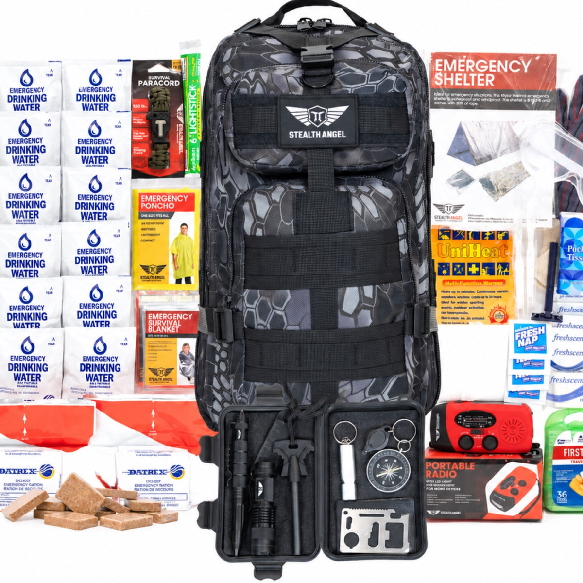 2 Person Emergency Kit / 72 Hour Backpack By Stealth Angel Survival