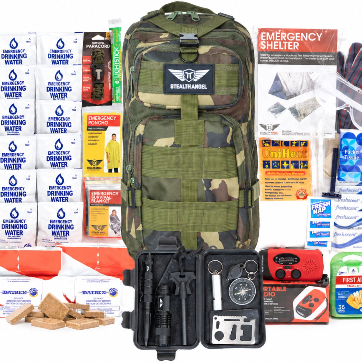 2 Person Emergency Kit / 72 Hour Backpack By Stealth Angel Survival