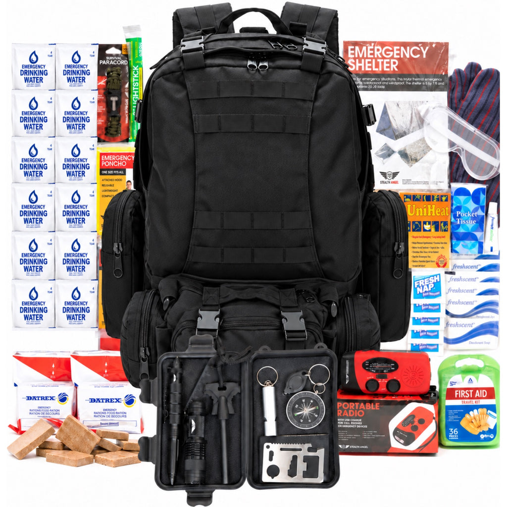 2 Person XL Emergency Kit / 72 Hour Backpack By Stealth Angel Survival