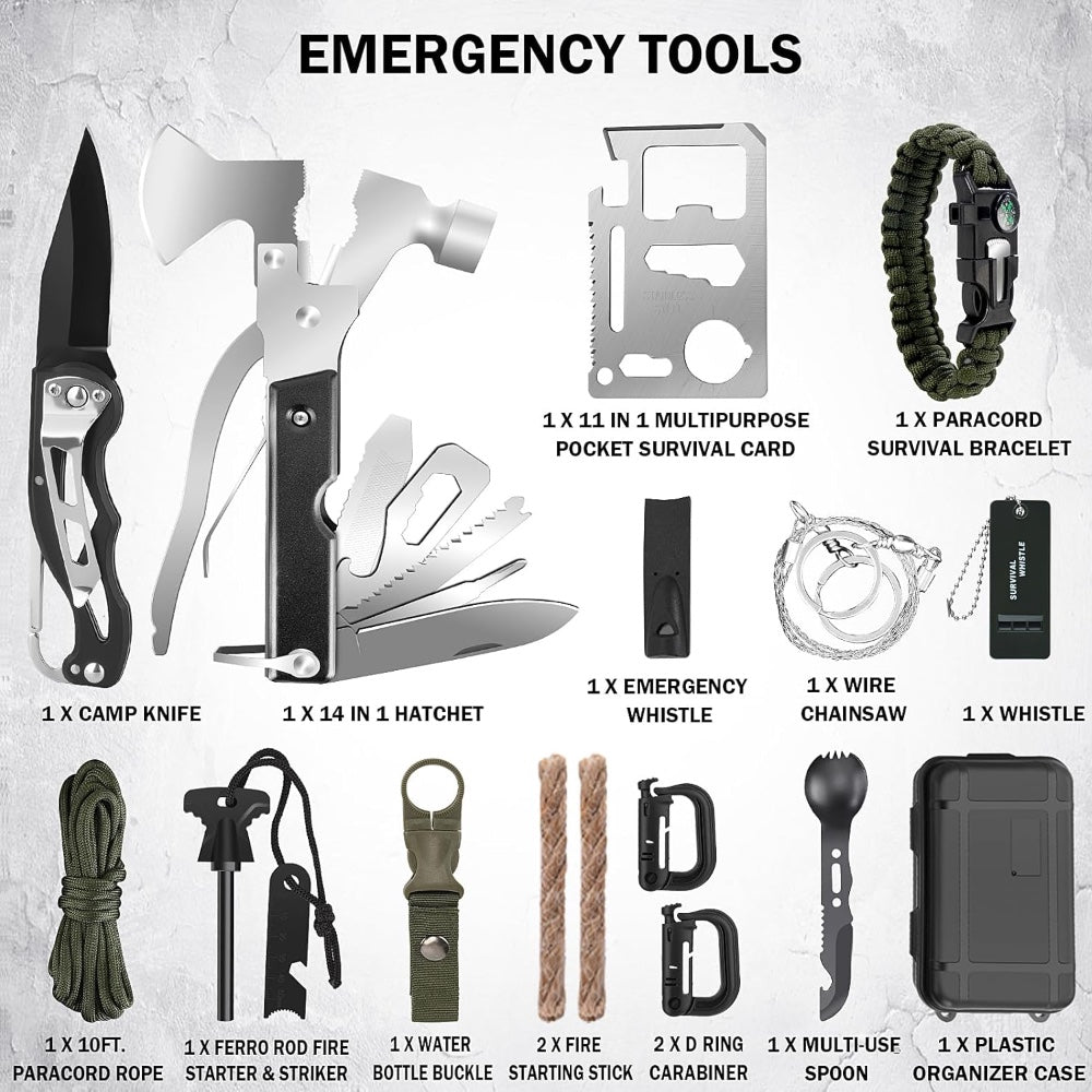 Tactical 1 Person Emergency Kit - 72 Hour Survival Bag  Stealth Angel Survival