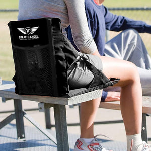 Portable Padded Seat with Backrest  Stealth Angel Survival
