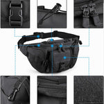 Tactical Fanny Pack Waist Bag Hip Belt Outdoor Hiking Fishing Stealth Angel Survival