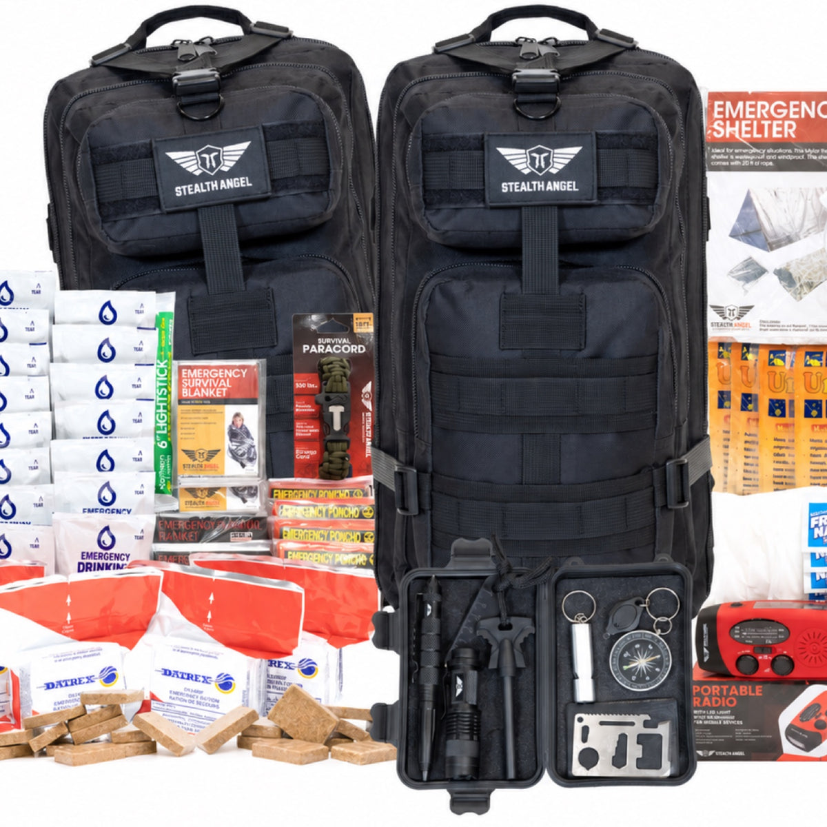 4 Person Emergency Kit / Survival Bag (72 Hours) Stealth Angel Survival