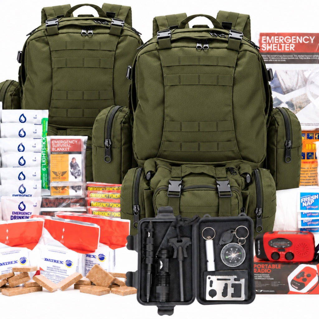 4 Person XL Emergency Kit / Survival Bag (72 Hours) Stealth Angel Survival