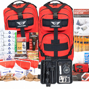 4 Person Emergency Kit / Survival Bag (72 Hours) Stealth Angel Survival