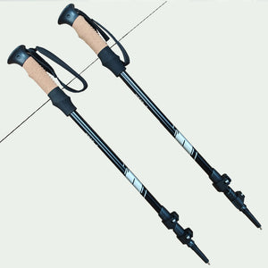 Trekking Poles Adjustable Walking Hiking Sticks 2-Pack Stealth Angel Survival