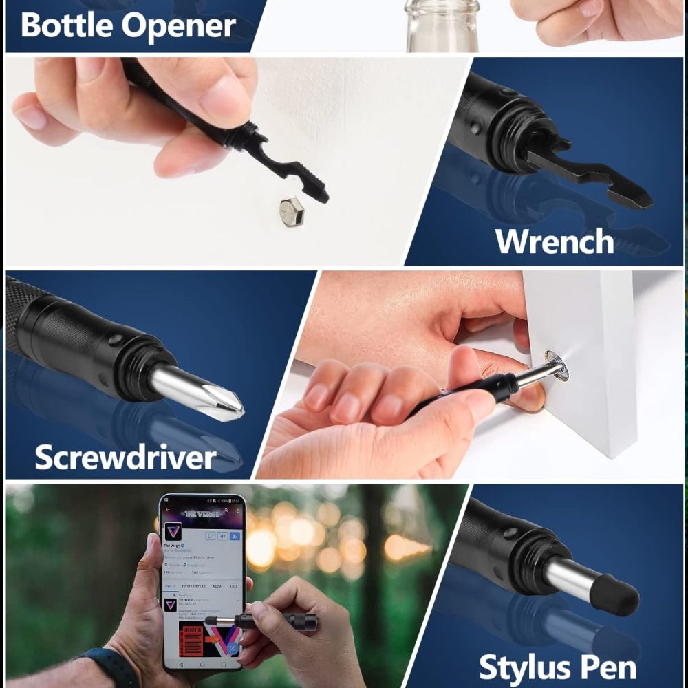 16 In 1 Flashlight / Pen / Flint Survival Tool and More! Stealth Angel Survival