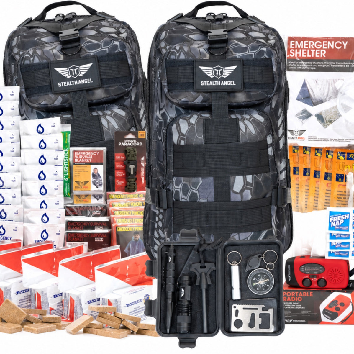 5 Person Emergency Kit / Survival Bag (72 Hours) Stealth Angel Survival