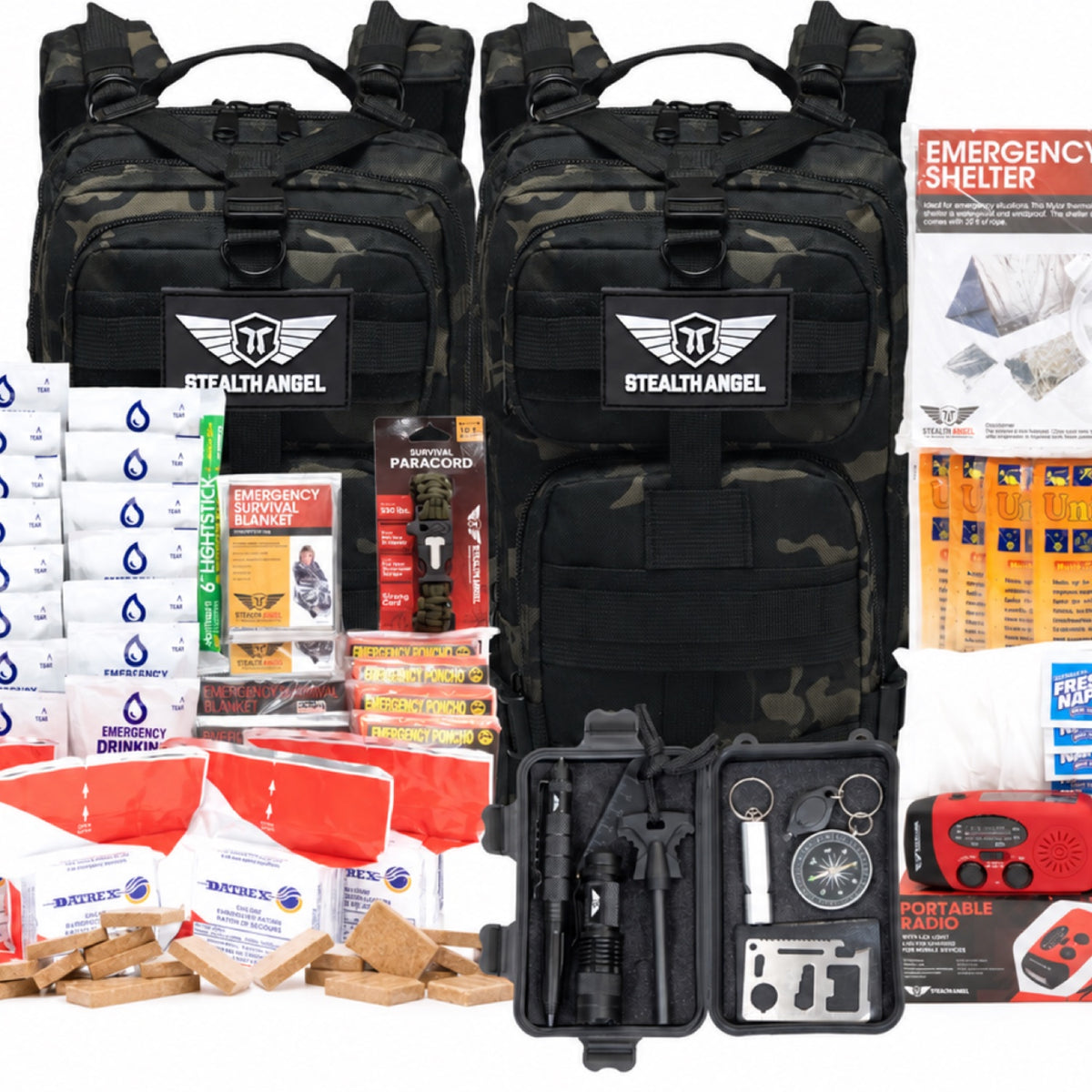 5 Person Emergency Kit / Survival Bag (72 Hours) Stealth Angel Survival