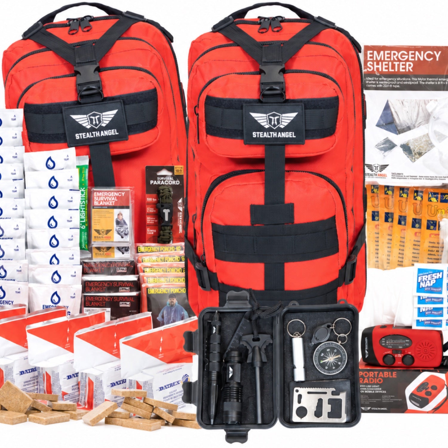 5 Person Emergency Kit / Survival Bag (72 Hours) Stealth Angel