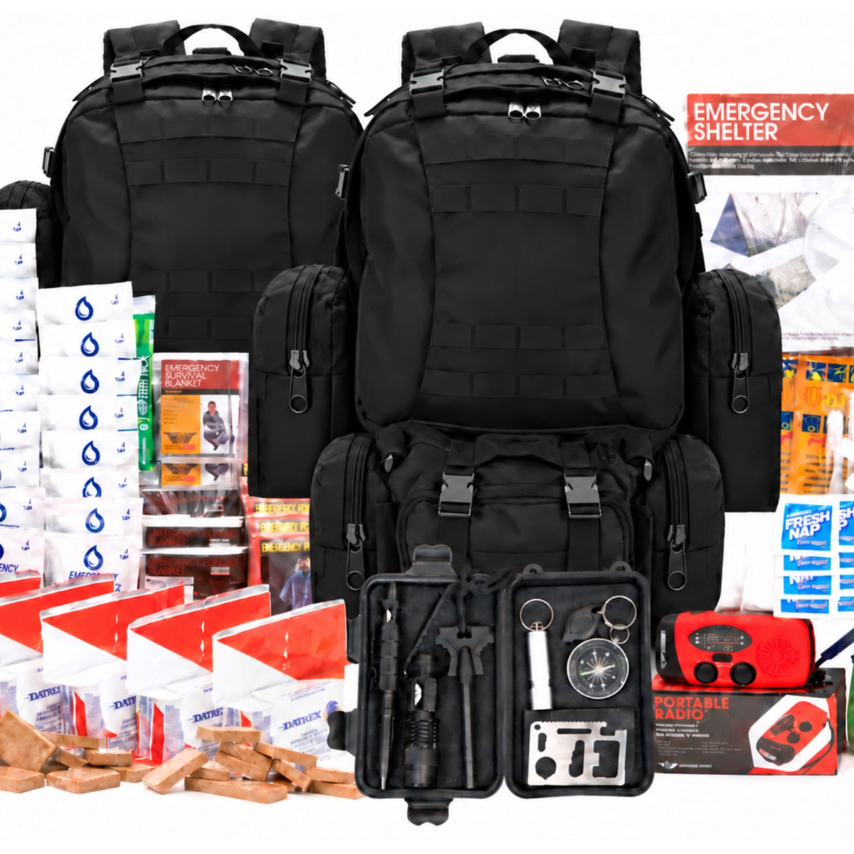5 Person XL Emergency Kit / Survival Bag (72 Hours) Stealth Angel Survival