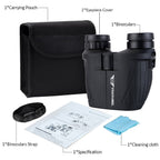 12x25 Pro Tactical Binoculars Stealth Angel Survival