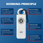 Self Defense Alarm Keychain, LED Flashlight with Strobe Light Rechargeable  Stealth Angel Survival