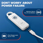 Self Defense Alarm Keychain, LED Flashlight with Strobe Light Rechargeable  Stealth Angel Survival