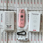 Self Defense Alarm Keychain, LED Flashlight with Strobe Light Rechargeable  Stealth Angel Survival