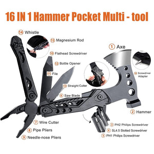 The 16-in-1 Ultimate Hammer Axe Multitool