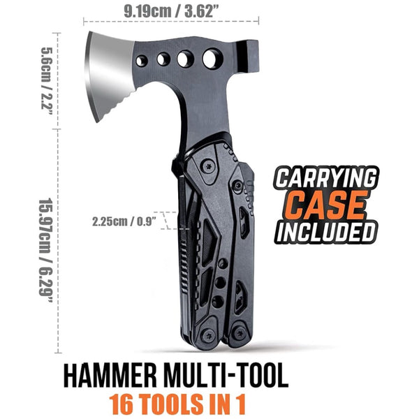 The 16-in-1 Ultimate Hammer Axe Multitool - Stealth Angel Survival