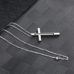 Self Defense Cross Necklace, 21-Inch Chain, Stainless Steel Tool Stealth Angel Survival