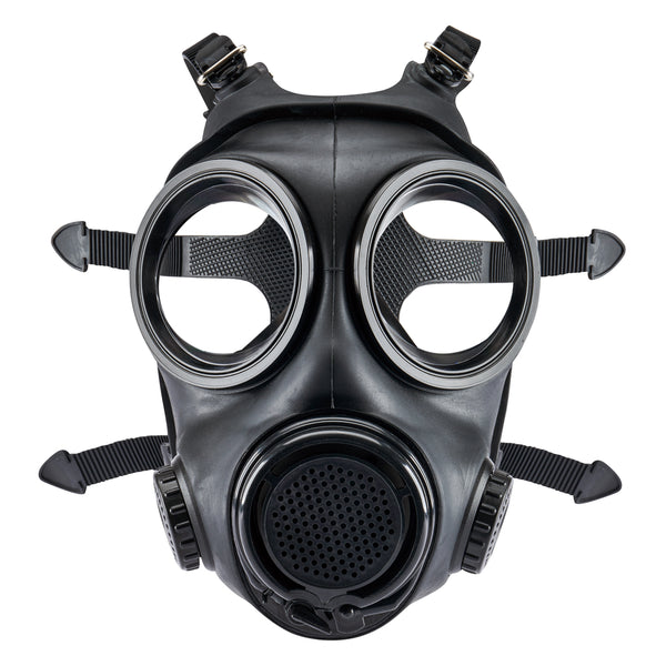 Emergency Survival Gas Mask With Goggles & 2 Dual Protection Filters - Respirator For Safety Preparedness
