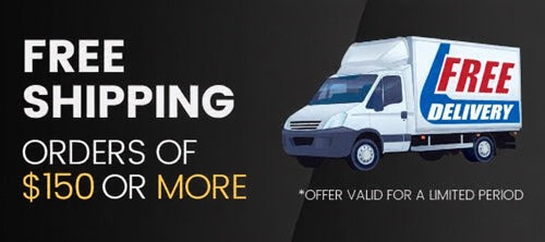 Free shipping on orders of $150 or more