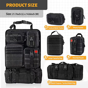 Tactical Back Seat Molle Organizer - Stealth Angel Survival