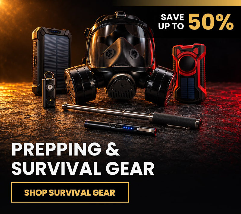 Prepping and survival gear: save up to 50%