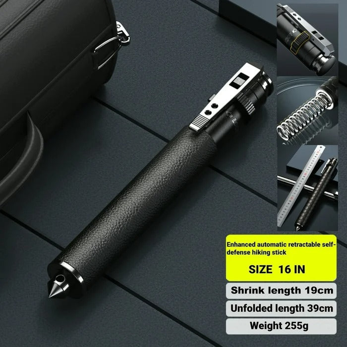 Retractable Line Stick Multi-functional Walking Stick Tactistaff - Folding Retractable Walking ...