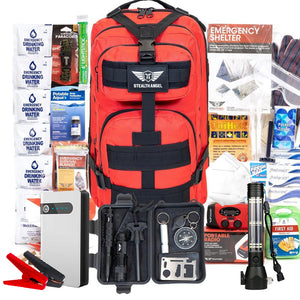 1 Person Car Emergency Kit / Survival Bag (72 Hours) Stealth Angel