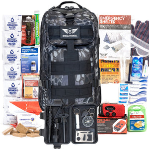 Earthquake Preparedness Kit 1 Person (144 Hour) Backpack Stealth Angel - Stealth  Angel Survival