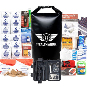 2 Person Survival Dry Bag  /  Waterproof Emergency Kit (72 Hours) Stealth Angel Survival