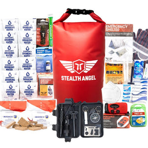 2 Person Survival Dry Bag  /  Waterproof Emergency Kit (72 Hours) Stealth Angel Survival