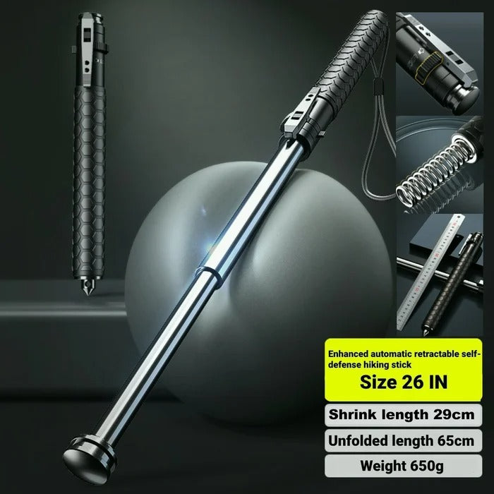 Self Defense Stick Pro Retractable Protection When Walking, Hiking Stealth Angel Survival