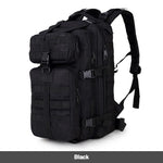 30l outdoor military tactical camping hiking trekking backpack rucksack black 30L Backpack Military Style Outdoor Waterproof Rucksack Stealth Angel