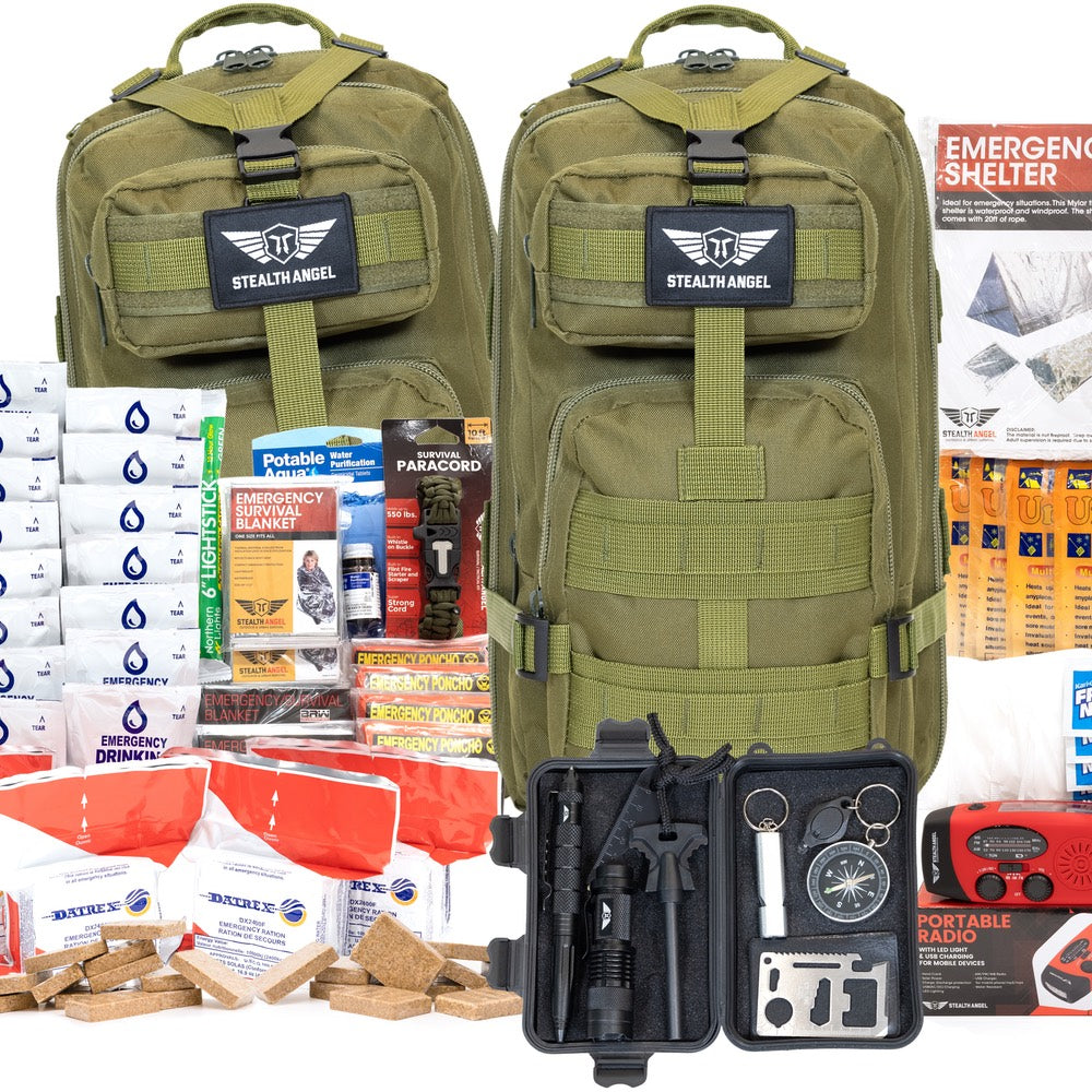 6 Person Emergency Kit / Survival Bag (72 Hours) Stealth Angel