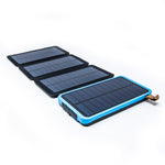 4-Fold Solar Dual-USB Charger 10,000mAH and LED Light Stealth Angel Survival